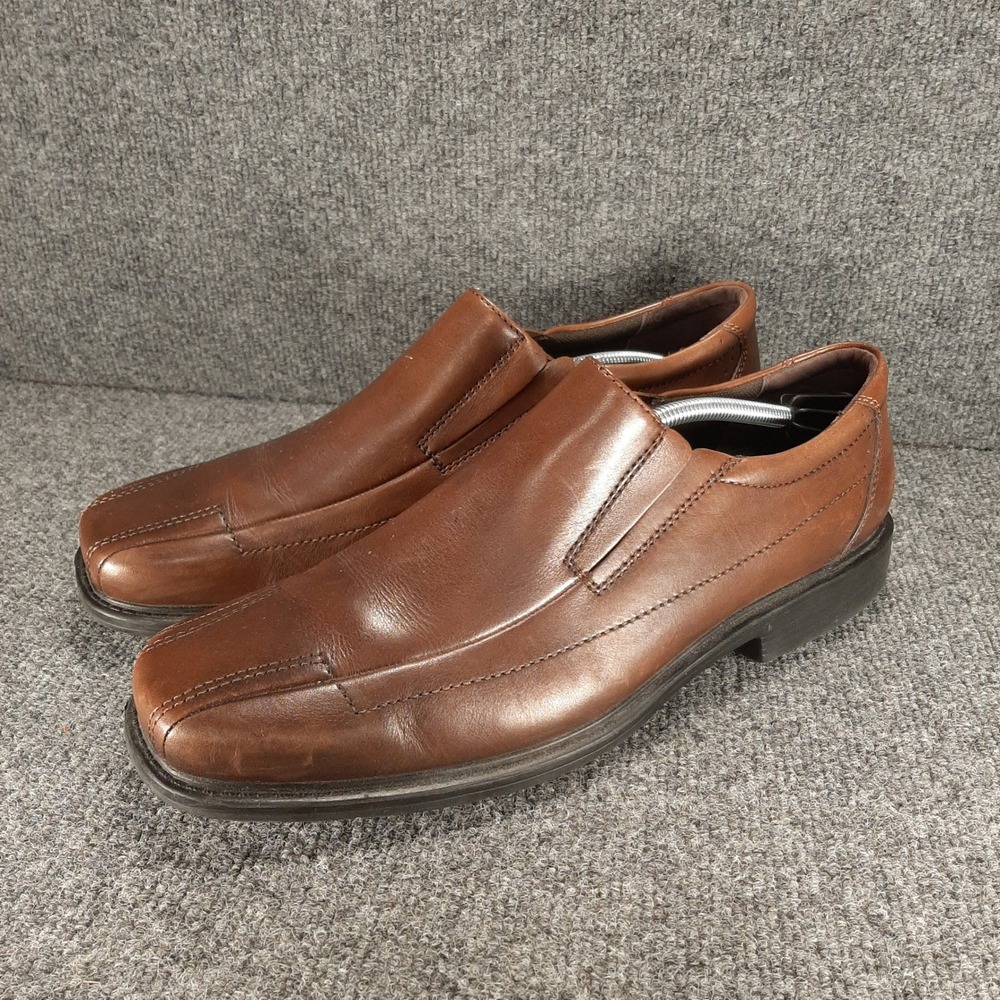 Clarks Loafers 71734 13M Brown Mens Leather Slip On Dress Shoes